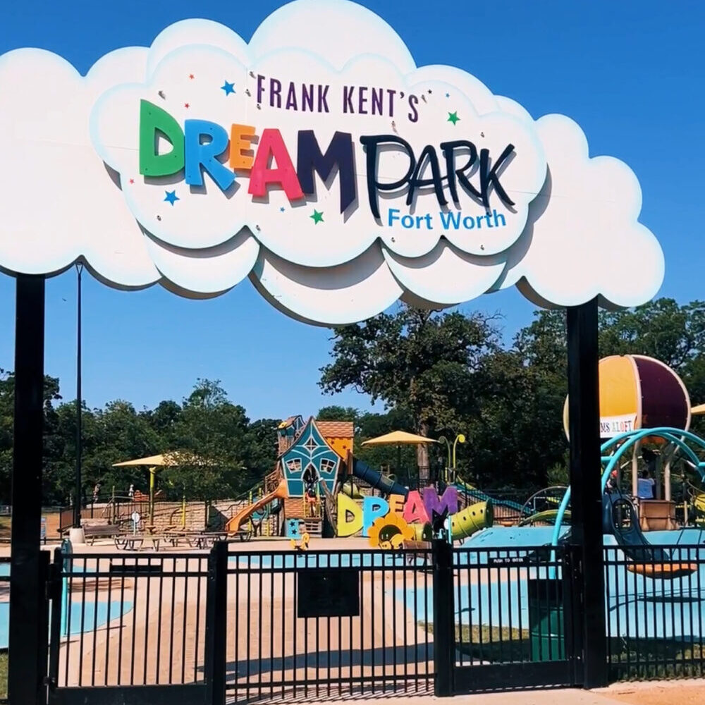 Frank Kent's Dream Park Playground in Fort Worth - Gated playground in DFW