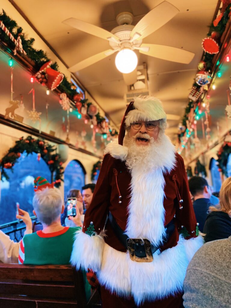 Santa at the North Pole Express in Grapevine, TX