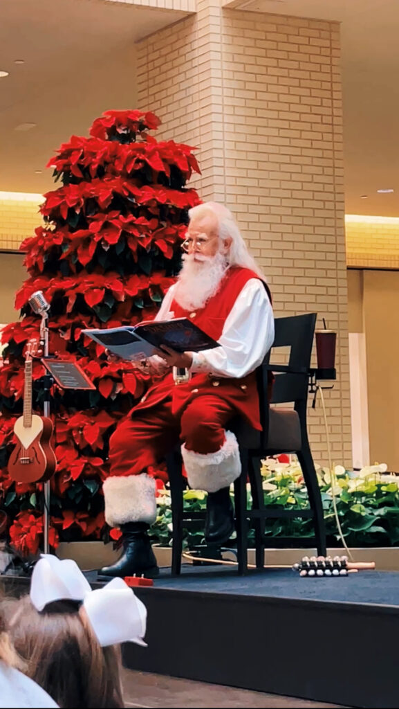 Santa at NorthPark Center in Dallas, TX